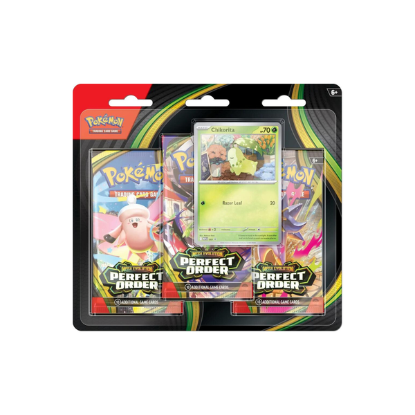 Nexcards Pokémon TCG Perfect Order 3 Pack Blister Chikorita