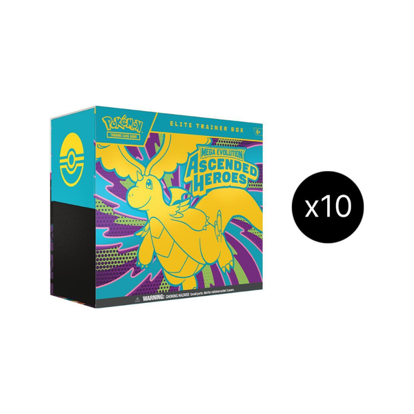 Pokémon TCG Ascended Heroes Elite Trainer Box Case 10 Boxes