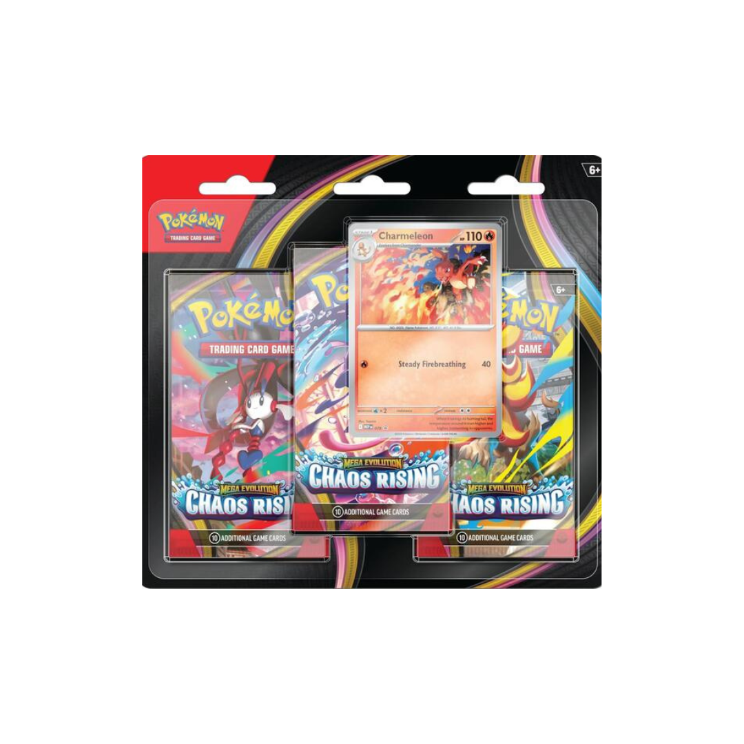 Pokémon TCG Chaos Rising 3 Pack Blister Charmeleon Promo