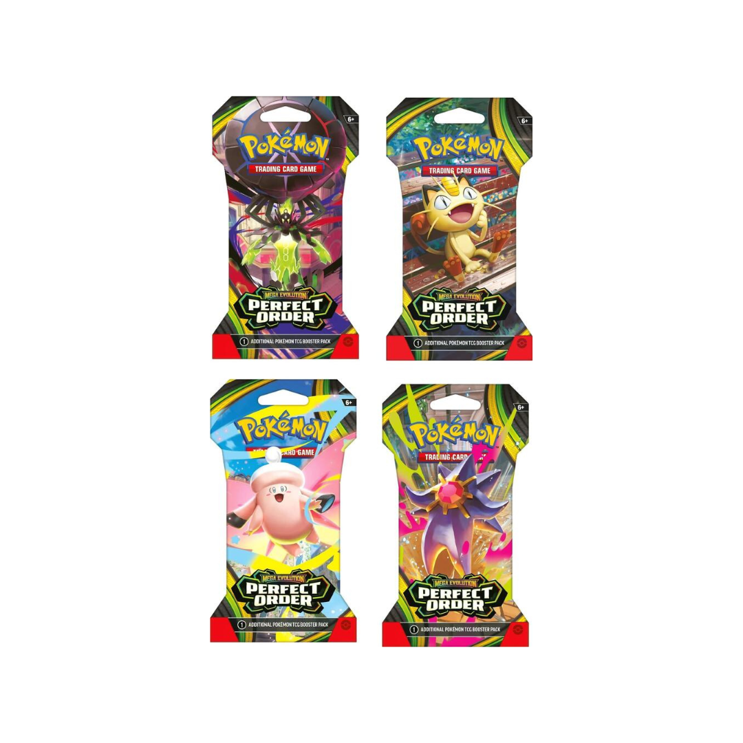 Nexcards Pokémon TCG Perfect Order Sleeved Booster Pack Bundle 4 Pack