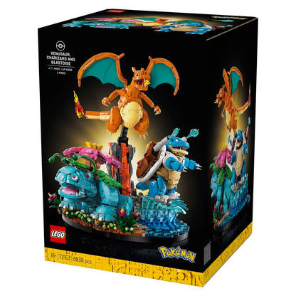 LEGO Pokémon Venusaur Charizard Blastoise Model Building Set 6838 Pieces